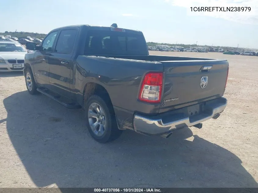 2020 Ram 1500 Lone Star 4X2 5'7 Box VIN: 1C6RREFTXLN238979 Lot: 40737056