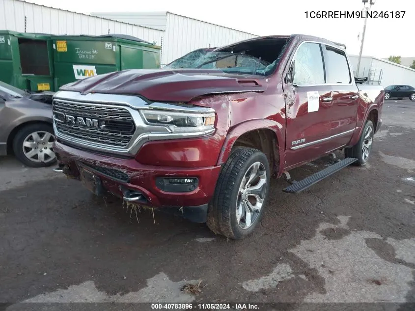 2020 Ram 1500 Limited 4X2 5'7 Box VIN: 1C6RREHM9LN246187 Lot: 40783896