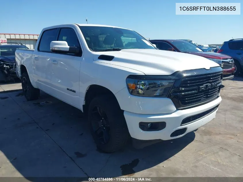 2020 Ram 1500 Lone Star 4X4 5'7 Box VIN: 1C6SRFFT0LN388655 Lot: 40784595