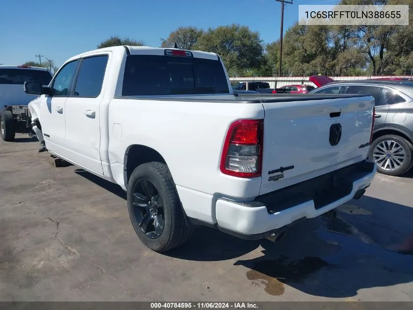 2020 Ram 1500 Lone Star 4X4 5'7 Box VIN: 1C6SRFFT0LN388655 Lot: 40784595