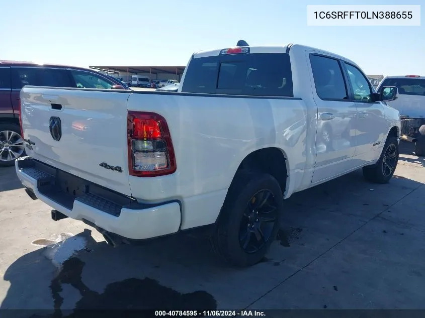 2020 Ram 1500 Lone Star 4X4 5'7 Box VIN: 1C6SRFFT0LN388655 Lot: 40784595