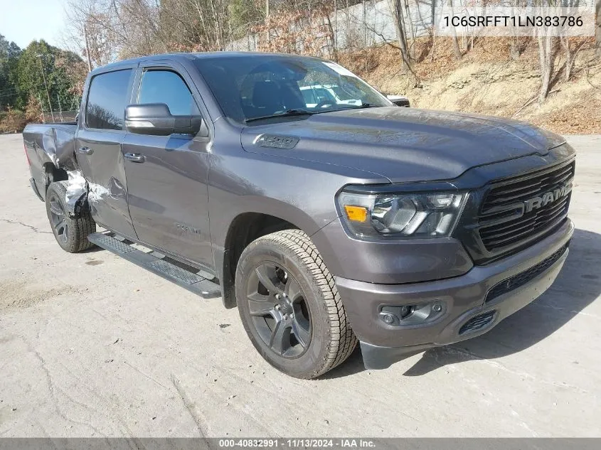 2020 Ram 1500 Big Horn 4X4 5'7 Box VIN: 1C6SRFFT1LN383786 Lot: 40832991