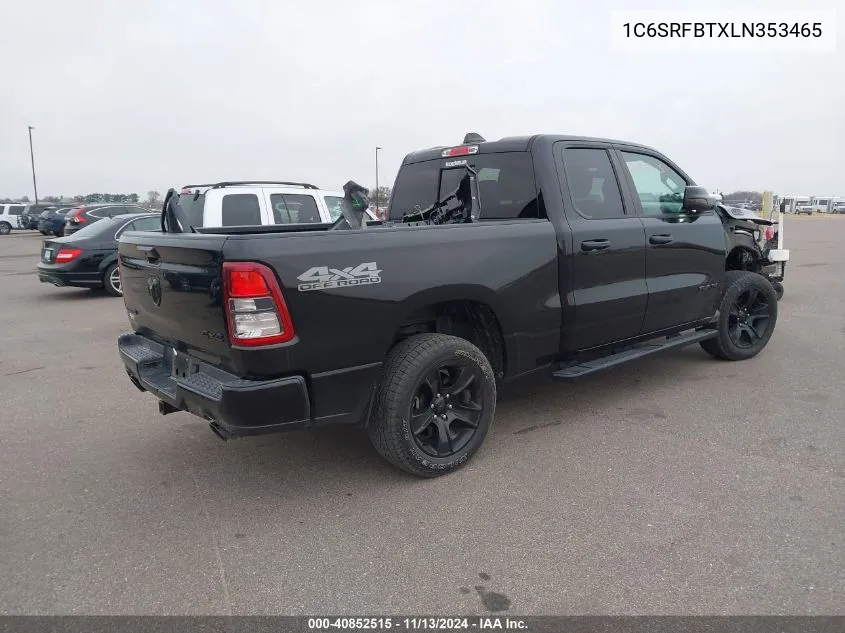 2020 Ram 1500 Big Horn 4X4 6'4 Box VIN: 1C6SRFBTXLN353465 Lot: 40852515