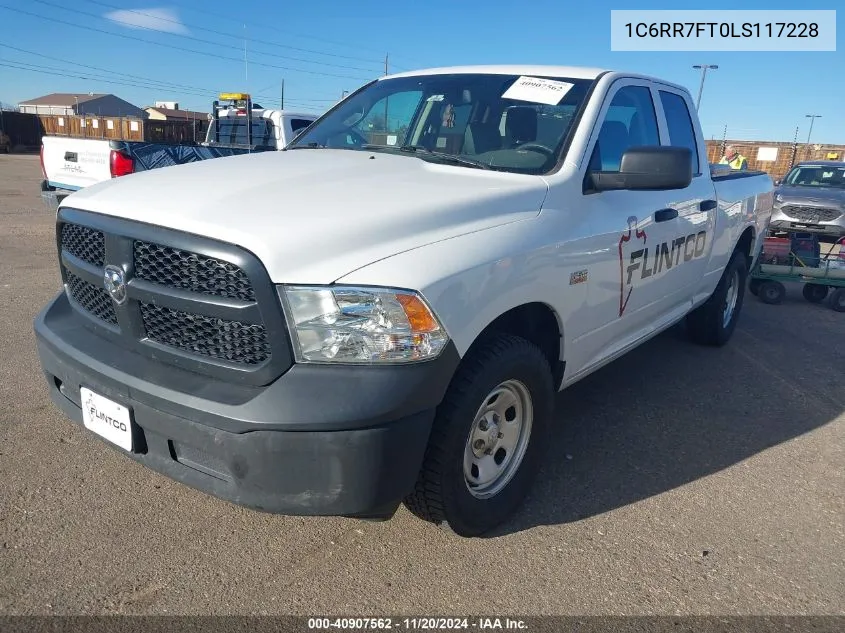 2020 Ram 1500 Classic Tradesman 4X4 6'4 Box VIN: 1C6RR7FT0LS117228 Lot: 40907562