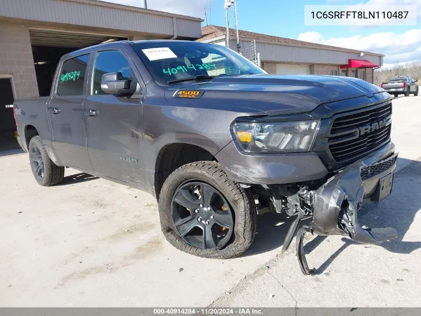 2020 Ram 1500 Big Horn 4X4 5'7 Box VIN: 1C6SRFFT8LN110487 Lot: 40914284