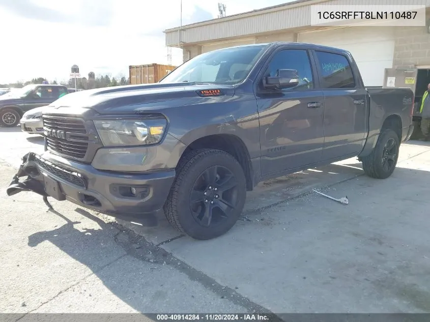 2020 Ram 1500 Big Horn 4X4 5'7 Box VIN: 1C6SRFFT8LN110487 Lot: 40914284