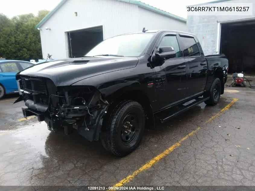 2021 Ram 1500 Classic Tradesman VIN: 3C6RR7KT1MG615257 Lot: 12091213