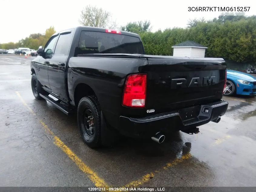 2021 Ram 1500 Classic Tradesman VIN: 3C6RR7KT1MG615257 Lot: 12091213