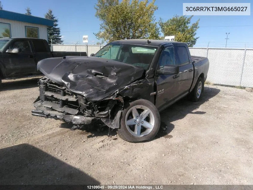 2021 Ram 1500 Classic Tradesman VIN: 3C6RR7KT3MG665027 Lot: 12109045