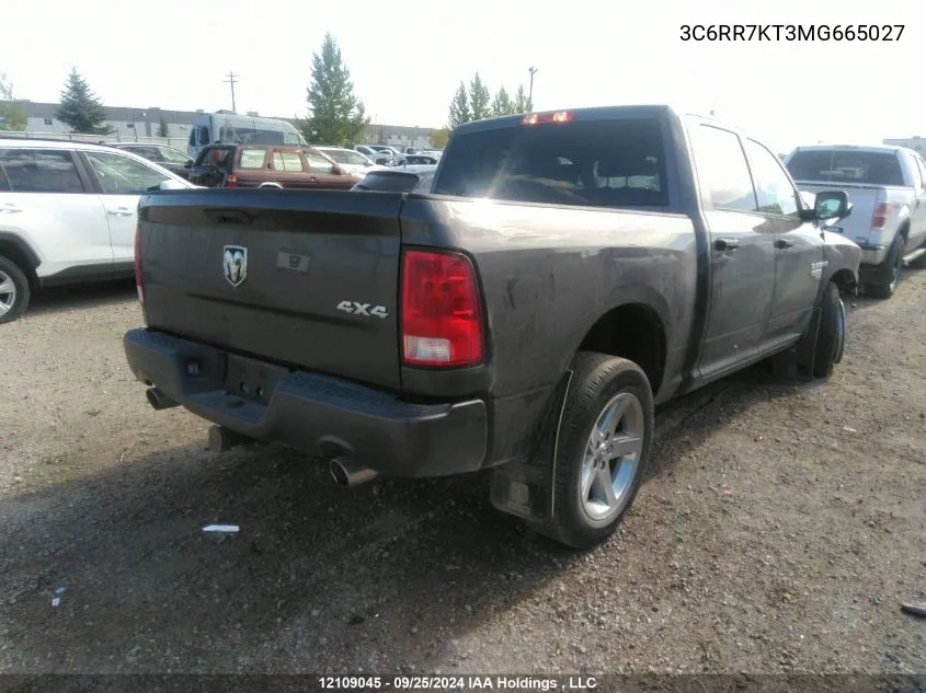 2021 Ram 1500 Classic Tradesman VIN: 3C6RR7KT3MG665027 Lot: 12109045