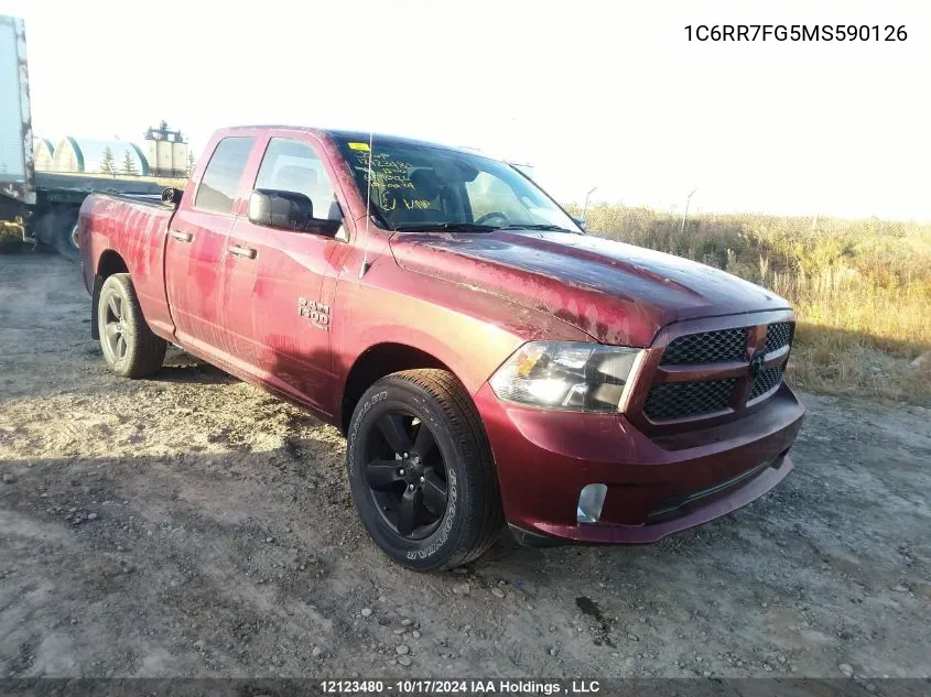 2021 Ram 1500 Classic Tradesman VIN: 1C6RR7FG5MS590126 Lot: 12123480