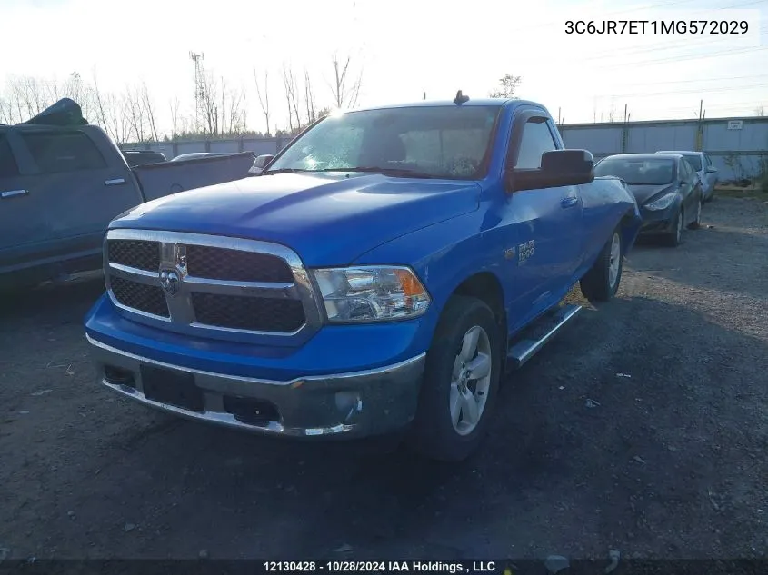 3C6JR7ET1MG572029 2021 Ram 1500 Classic Slt