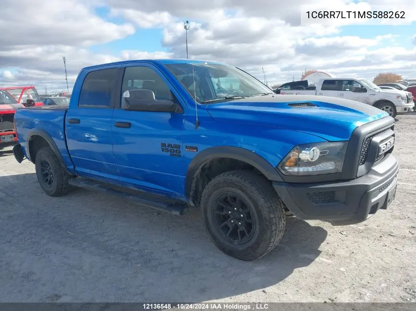 2021 Ram 1500 Classic Slt VIN: 1C6RR7LT1MS588262 Lot: 12136548