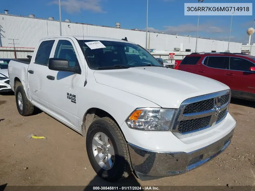 2021 Ram 1500 Classic Tradesman 4X4 5'7 Box VIN: 3C6RR7KG6MG714918 Lot: 38545811