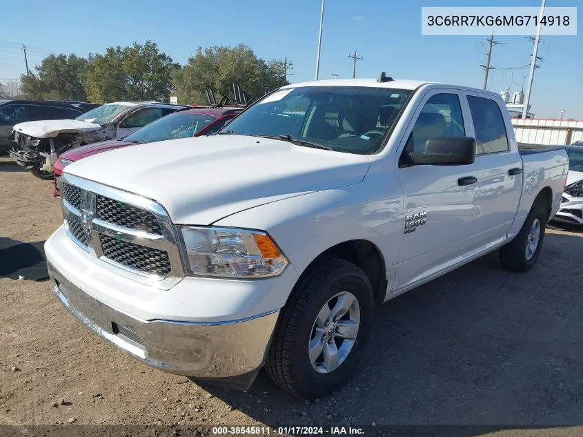 2021 Ram 1500 Classic Tradesman 4X4 5'7 Box VIN: 3C6RR7KG6MG714918 Lot: 38545811