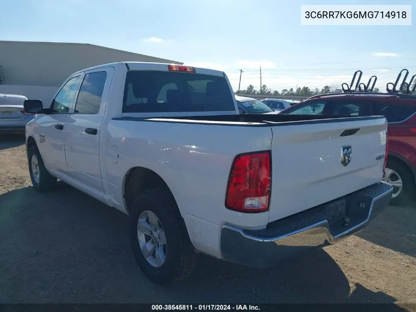 2021 Ram 1500 Classic Tradesman 4X4 5'7 Box VIN: 3C6RR7KG6MG714918 Lot: 38545811