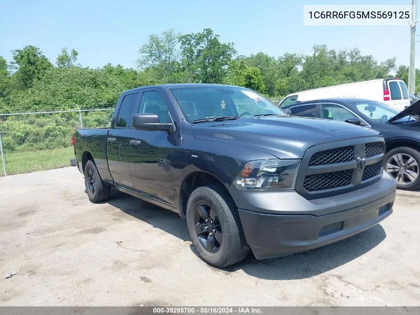 2021 Ram 1500 Classic Tradesman Quad Cab 4X2 6'4 Box VIN: 1C6RR6FG5MS569125 Lot: 39295700