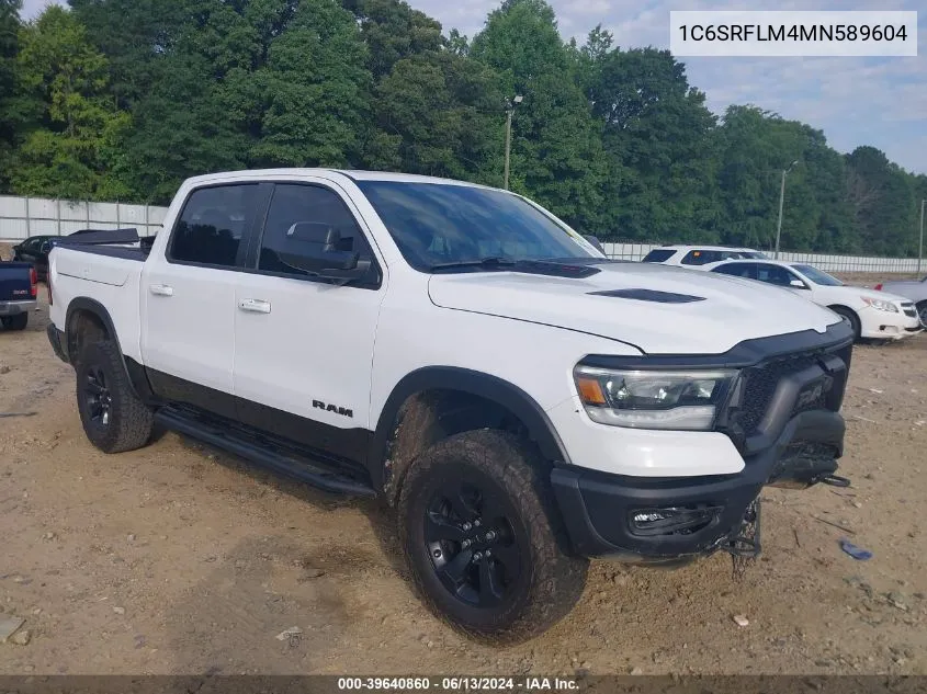 2021 Ram 1500 Rebel 4X4 5'7 Box VIN: 1C6SRFLM4MN589604 Lot: 39640860