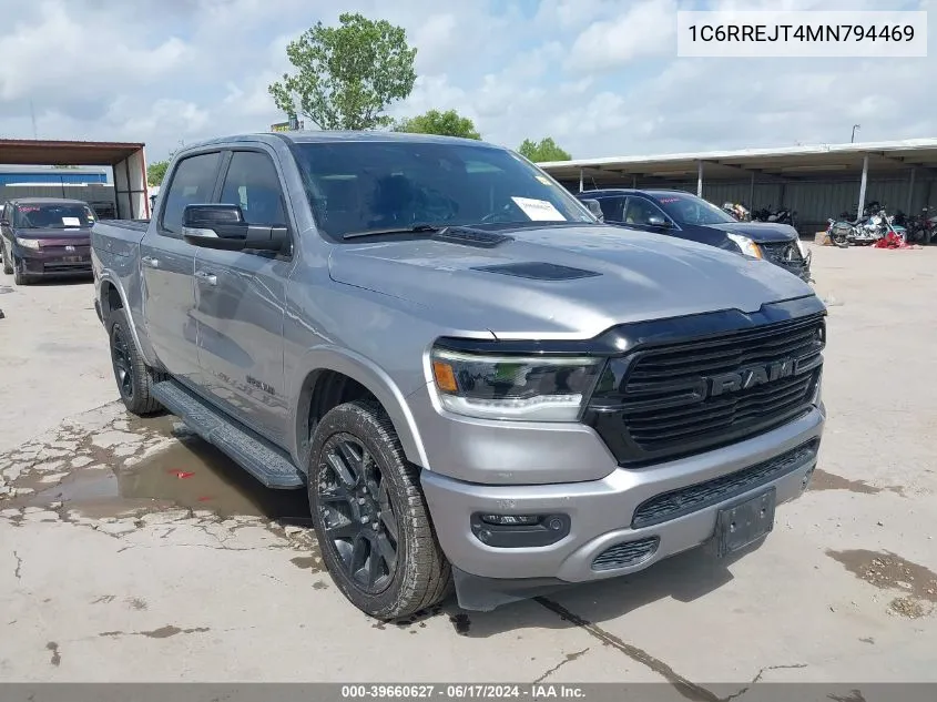 2021 Ram 1500 Laramie 4X2 5'7 Box VIN: 1C6RREJT4MN794469 Lot: 39660627