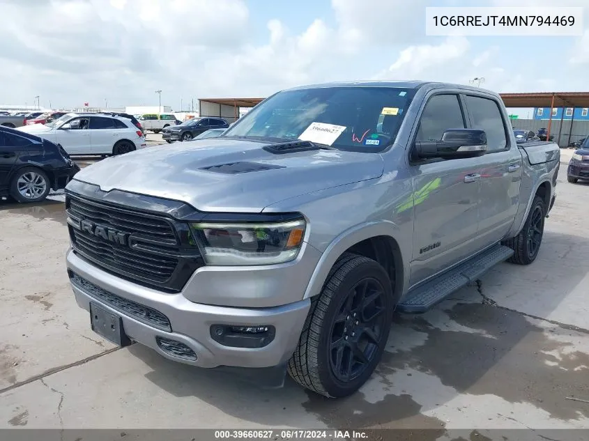 2021 Ram 1500 Laramie 4X2 5'7 Box VIN: 1C6RREJT4MN794469 Lot: 39660627