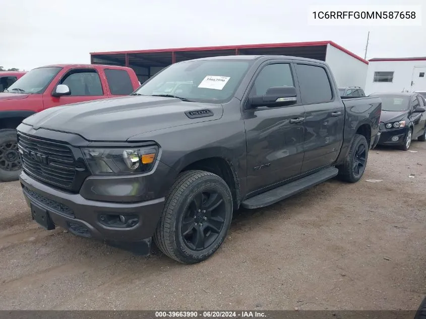 2021 Ram 1500 Big Horn/Lone Star VIN: 1C6RRFFG0MN587658 Lot: 39663990