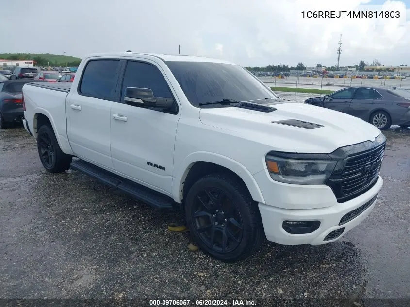 2021 Ram 1500 Laramie VIN: 1C6RREJT4MN814803 Lot: 39706057