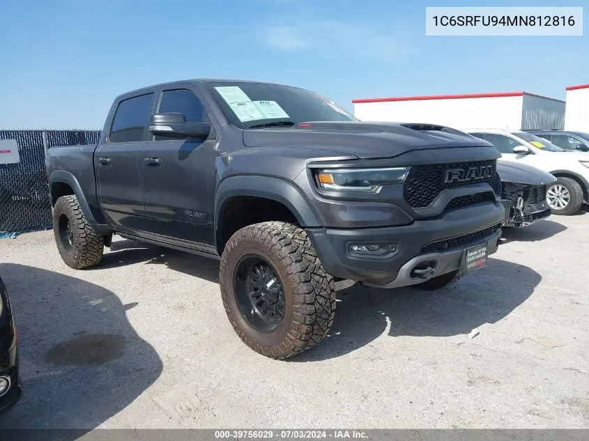 2021 Ram 1500 Trx 4X4 5'7 Box VIN: 1C6SRFU94MN812816 Lot: 39756029