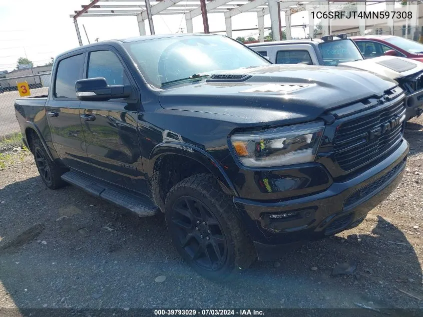 2021 Ram 1500 Laramie 4X4 5'7 Box VIN: 1C6SRFJT4MN597308 Lot: 39793029