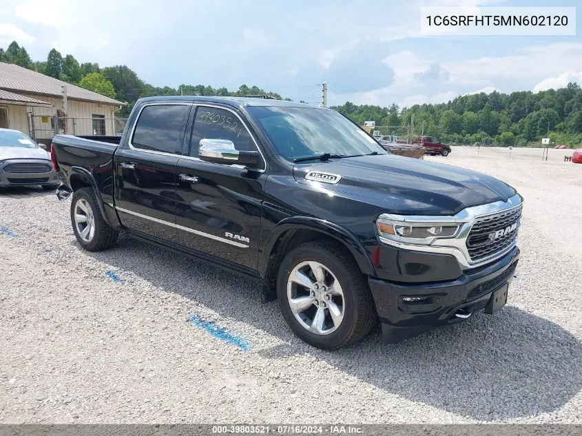 2021 Ram 1500 Limited 4X4 5'7 Box VIN: 1C6SRFHT5MN602120 Lot: 39803521