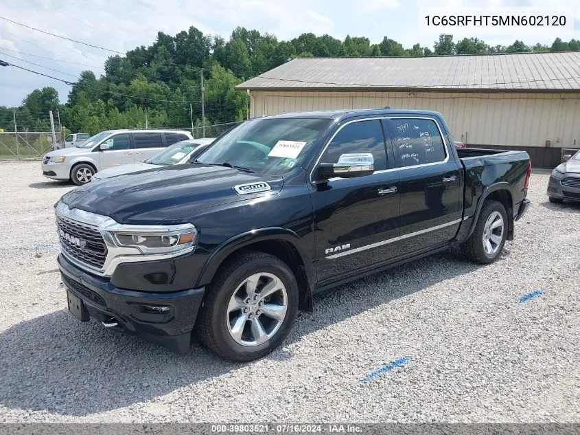 2021 Ram 1500 Limited 4X4 5'7 Box VIN: 1C6SRFHT5MN602120 Lot: 39803521