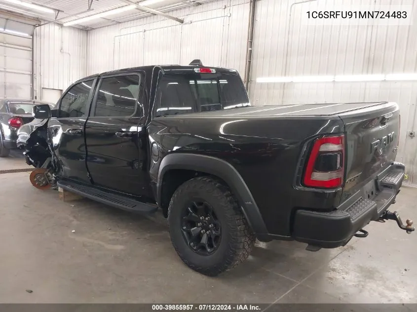 2021 Ram 1500 Trx 4X4 5'7 Box VIN: 1C6SRFU91MN724483 Lot: 39855957