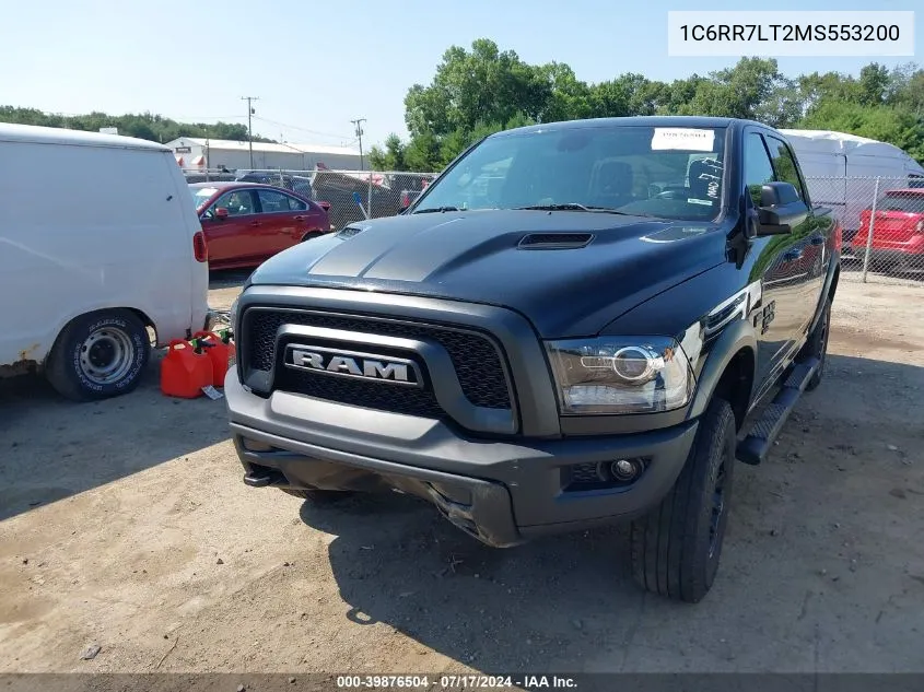 2021 Ram 1500 Classic Slt VIN: 1C6RR7LT2MS553200 Lot: 39876504