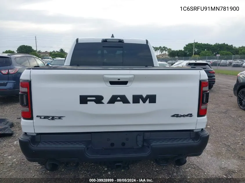 1C6SRFU91MN781900 2021 Ram 1500 Trx 4X4 5'7 Box