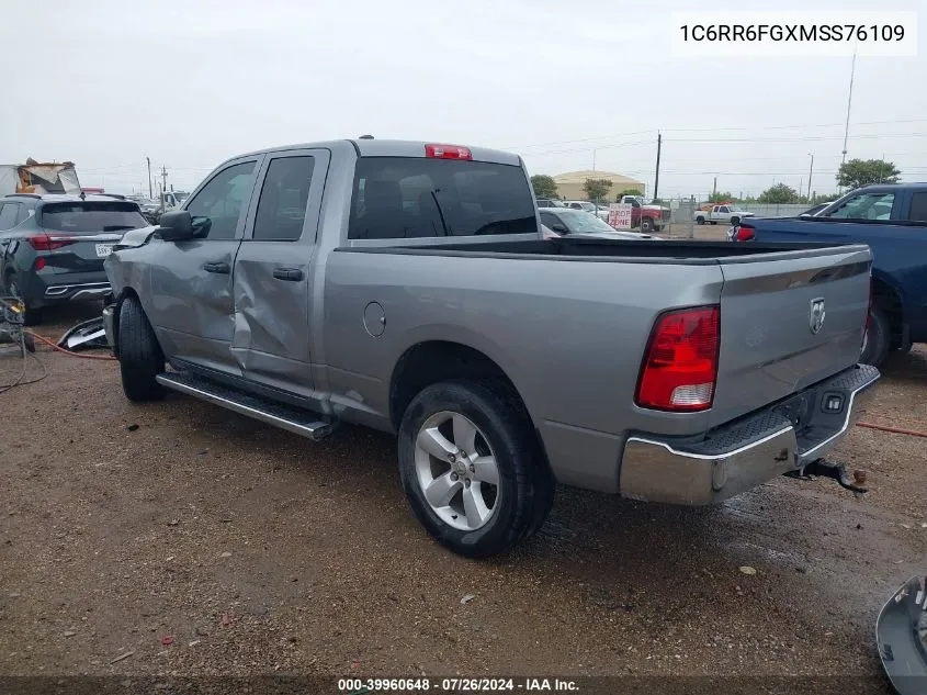 2021 Ram 1500 Classic Tradesman VIN: 1C6RR6FGXMS576149 Lot: 39960648