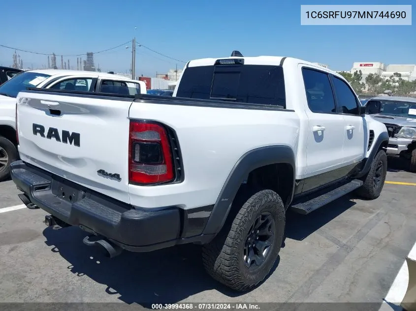 2021 Ram 1500 Trx 4X4 5'7 Box VIN: 1C6SRFU97MN744690 Lot: 39994368