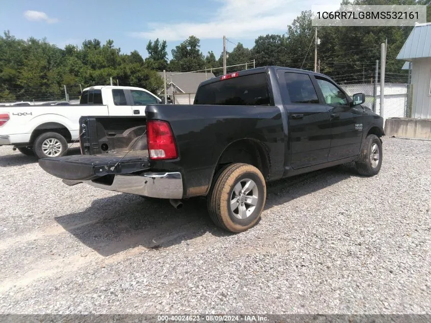 2021 Ram 1500 Classic Slt 4X4 5'7 Box VIN: 1C6RR7LG8MS532161 Lot: 40024623