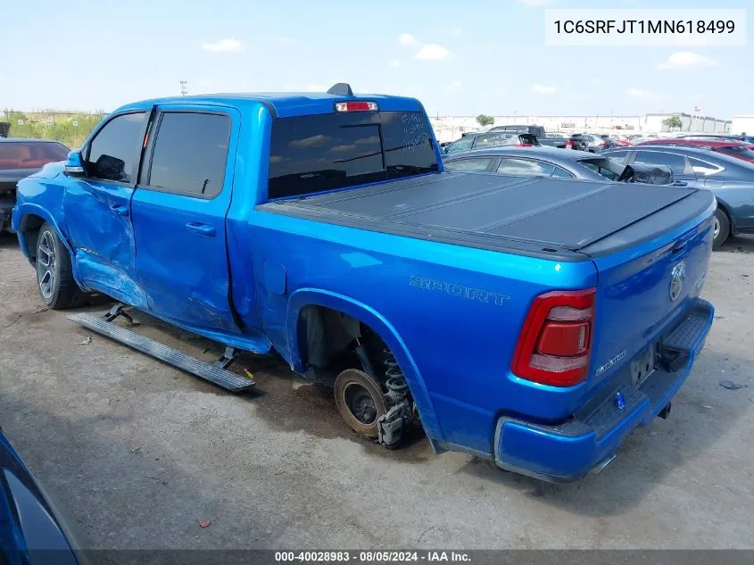 1C6SRFJT1MN618499 2021 Ram 1500 Laramie 4X4 5'7 Box