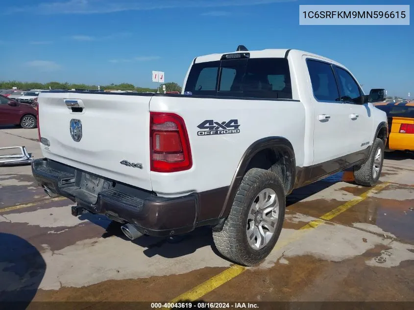 2021 Ram 1500 Limited Longhorn 4X4 5'7 Box VIN: 1C6SRFKM9MN596615 Lot: 40043619