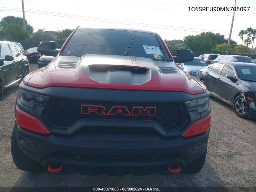 2021 Ram 1500 VIN: 1C6SRFU90MN705097 Lot: 40071685