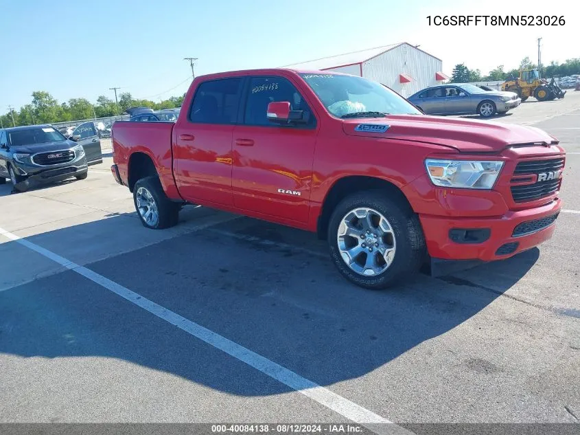 1C6SRFFT8MN523026 2021 Ram 1500 Big Horn/Lone Star