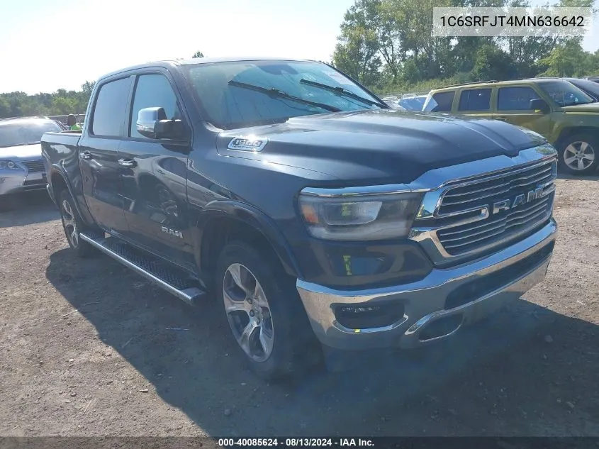 2021 Ram 1500 Laramie 4X4 5'7 Box VIN: 1C6SRFJT4MN636642 Lot: 40085624