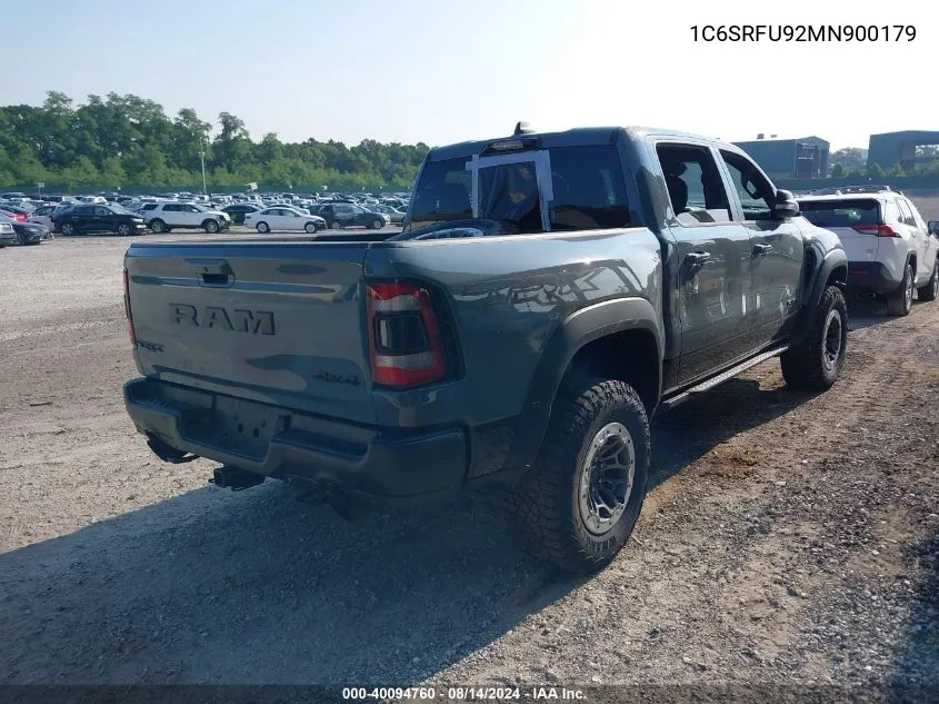 2021 Ram 1500 Trx 4X4 5'7 Box VIN: 1C6SRFU92MN900179 Lot: 40094760