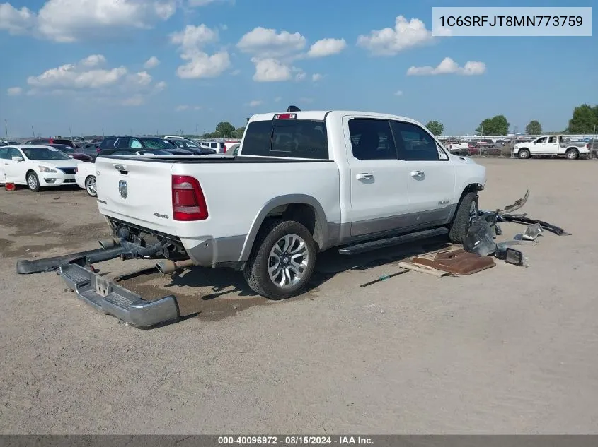 1C6SRFJT8MN773759 2021 Ram 1500 Laramie 4X4 5'7 Box