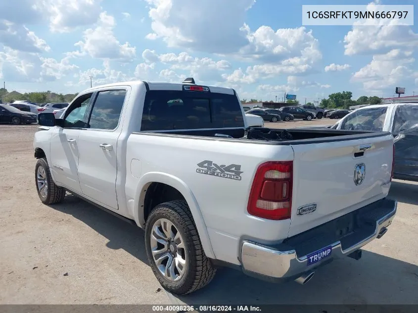 2021 Ram 1500 Limited Longhorn 4X4 5'7 Box VIN: 1C6SRFKT9MN666797 Lot: 40098236