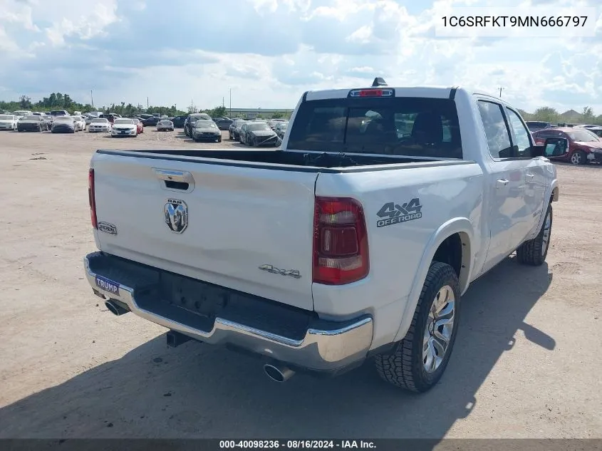 2021 Ram 1500 Limited Longhorn 4X4 5'7 Box VIN: 1C6SRFKT9MN666797 Lot: 40098236