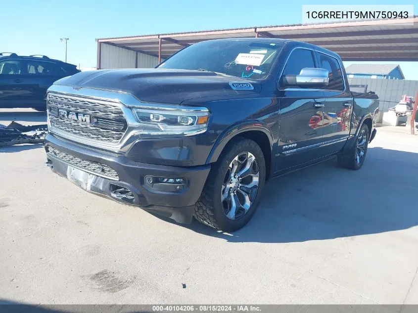 1C6RREHT9MN750943 2021 Ram 1500 Limited 4X2 5'7 Box