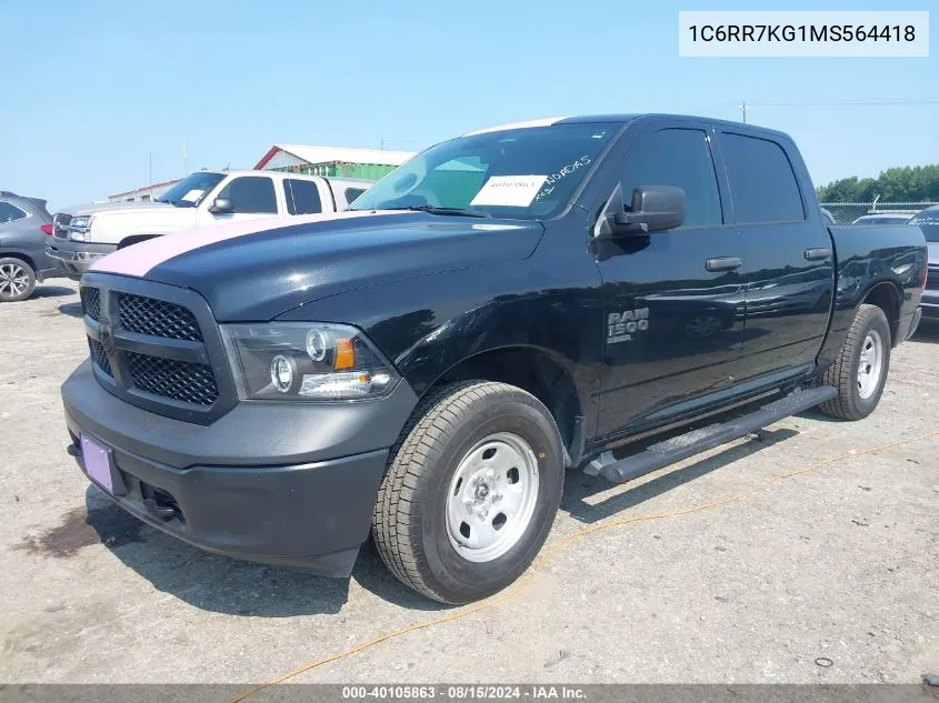 2021 Ram 1500 Classic Tradesman 4X4 5'7 Box VIN: 1C6RR7KG1MS564418 Lot: 40105863