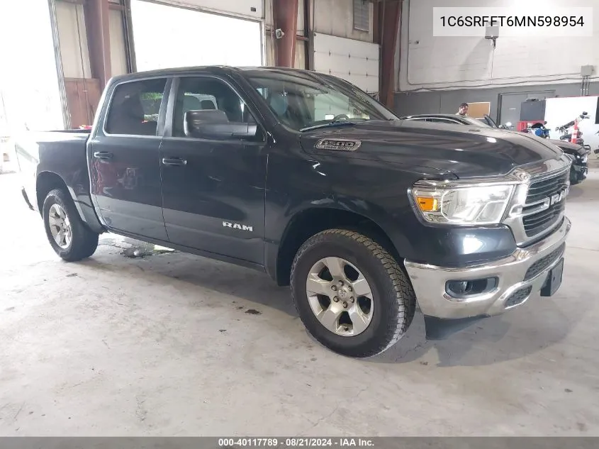 2021 Ram 1500 Big Horn 4X4 5'7 Box VIN: 1C6SRFFT6MN598954 Lot: 40117789