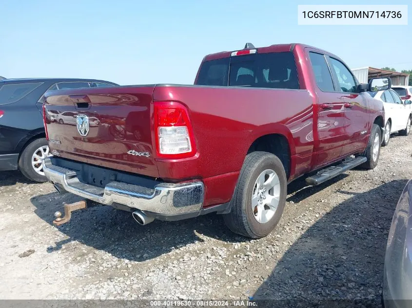 1C6SRFBT0MN714736 2021 Ram 1500 Big Horn/Lone Star