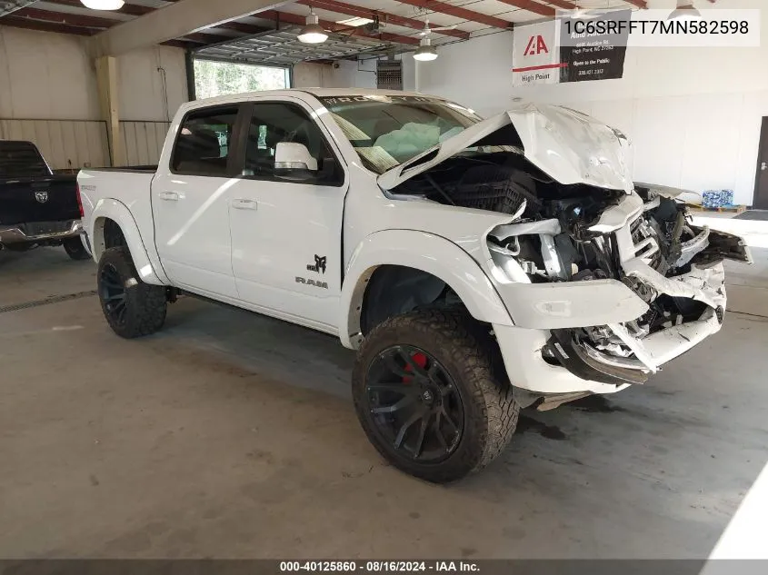 2021 Ram 1500 Big Horn/Lone Star VIN: 1C6SRFFT7MN582598 Lot: 40125860